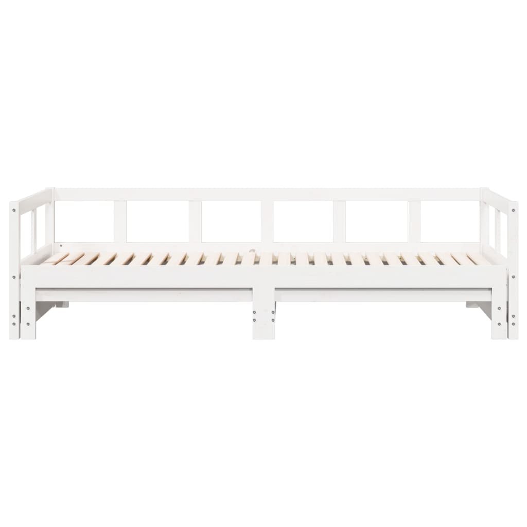 vidaXL Daybed without Mattress White 80x200 cm Solid Wood Pine