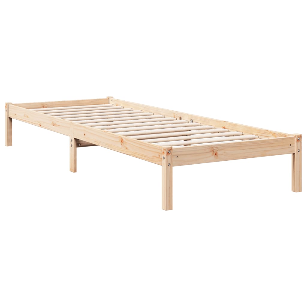 vidaXL Extra Long Bed Frame without Mattress 80x210 cm Solid Wood Pine