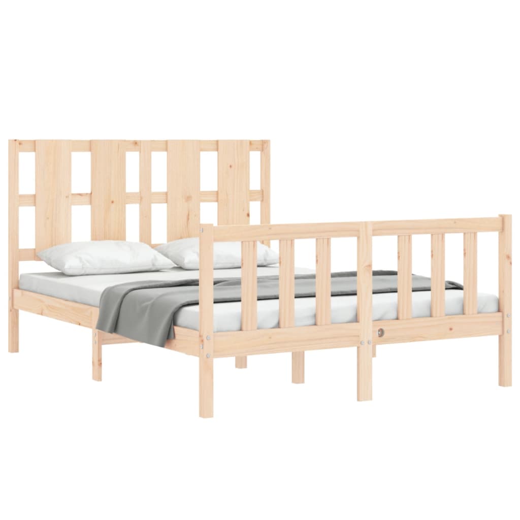 vidaXL Bed Frame without Mattress 120x200 cm Solid Wood Pine