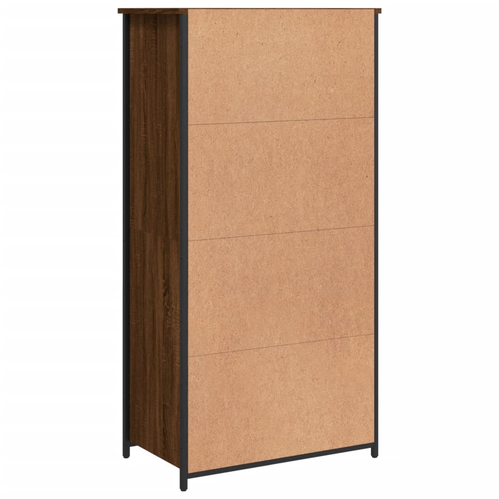 vidaXL Highboard Brown Oak 62x36x121.5 cm Engineered Wood