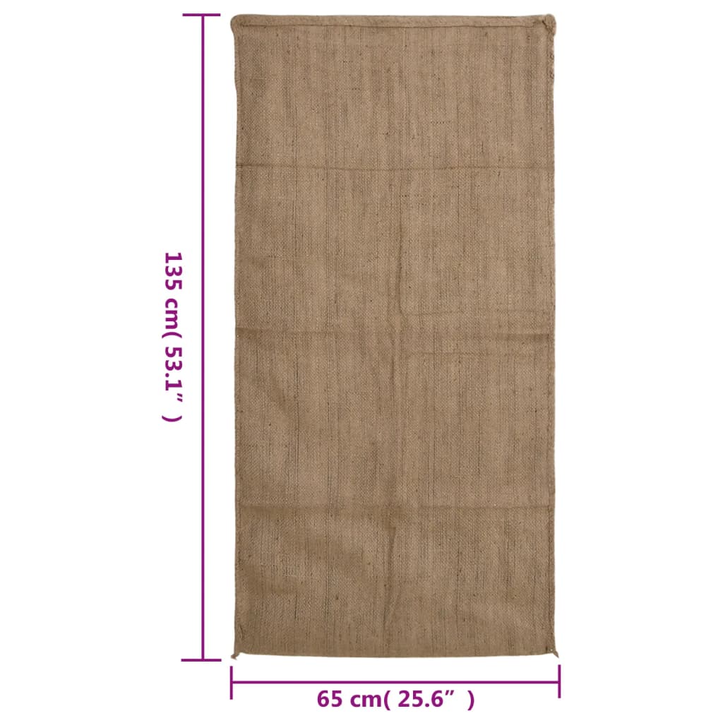 vidaXL Jute Sacks 30 pcs 65x135 cm 100% Jute 340 gsm