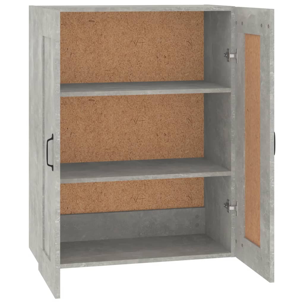 vidaXL Hanging Wall Cabinet Concrete Grey 69.5x32.5x90 cm