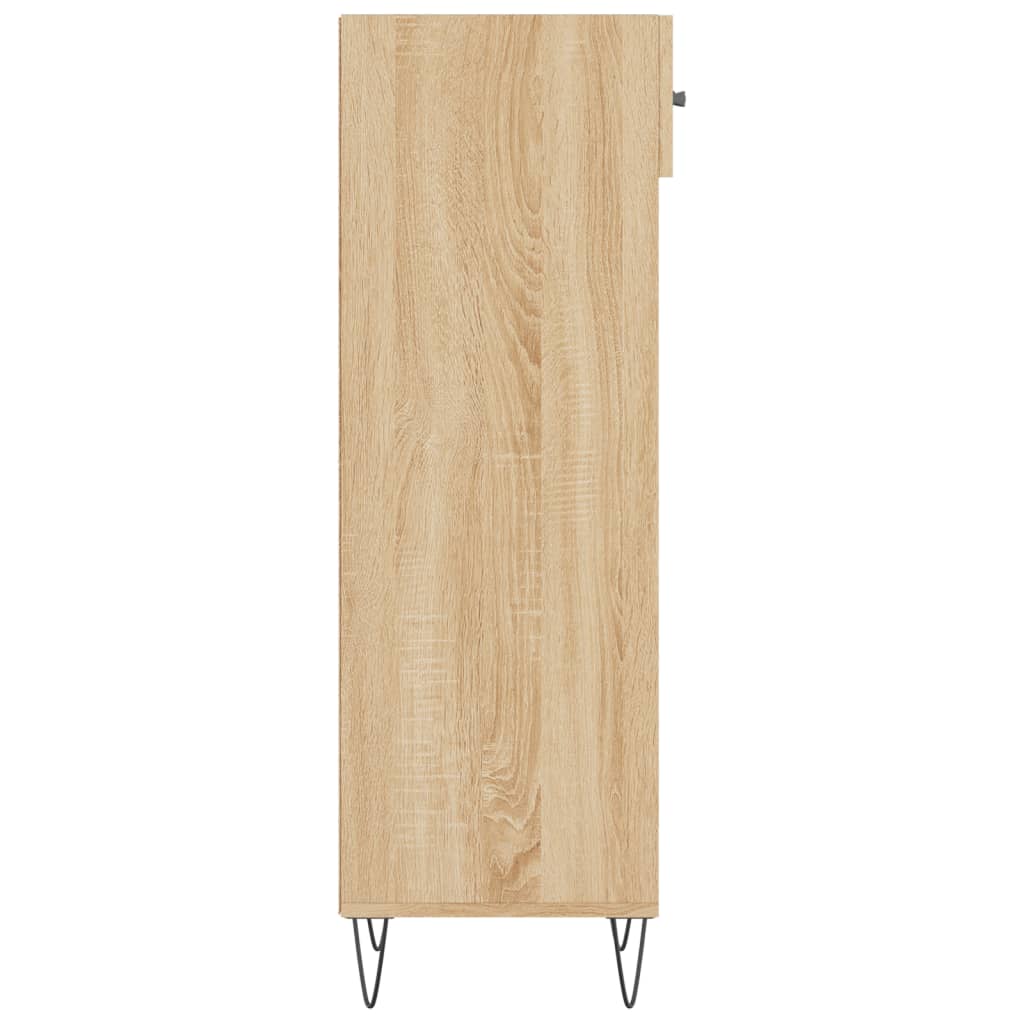 vidaXL Shoe Cabinet Sonoma Oak 30x35x105 cm Engineered Wood