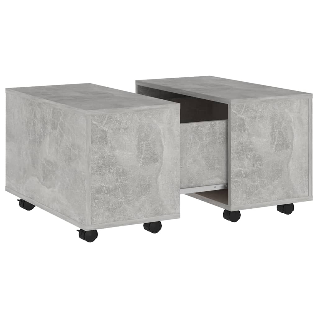 vidaXL Coffee Table Concrete Grey 60x60x38 cm Engineered Wood