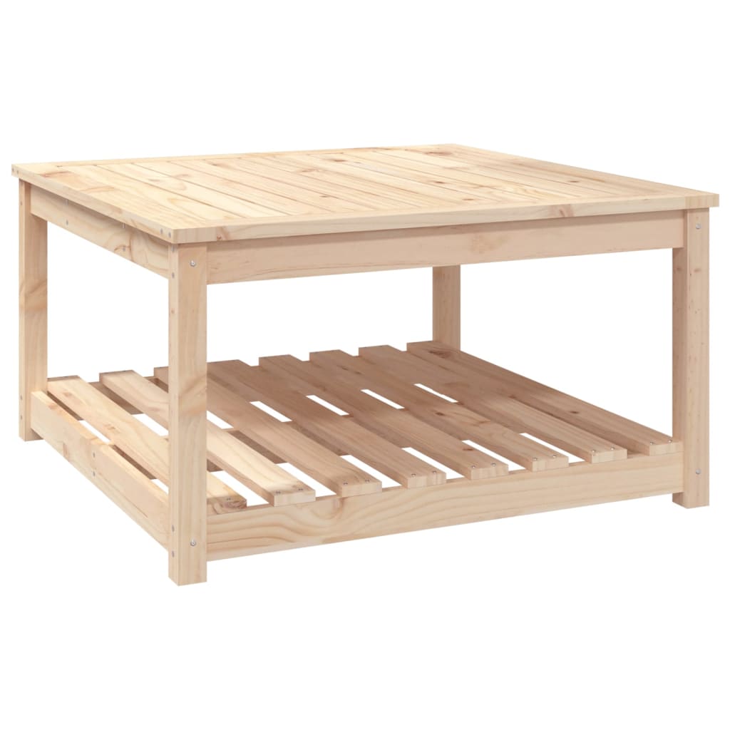 vidaXL Garden Table 82.5x82.5x45 cm Solid Wood Pine