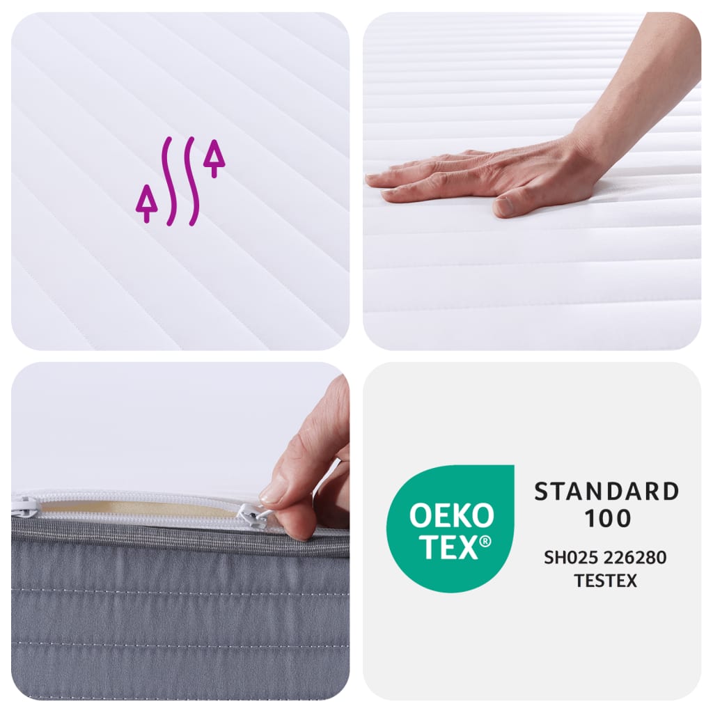 vidaXL Foam Mattress Medium Soft 100x200 cm