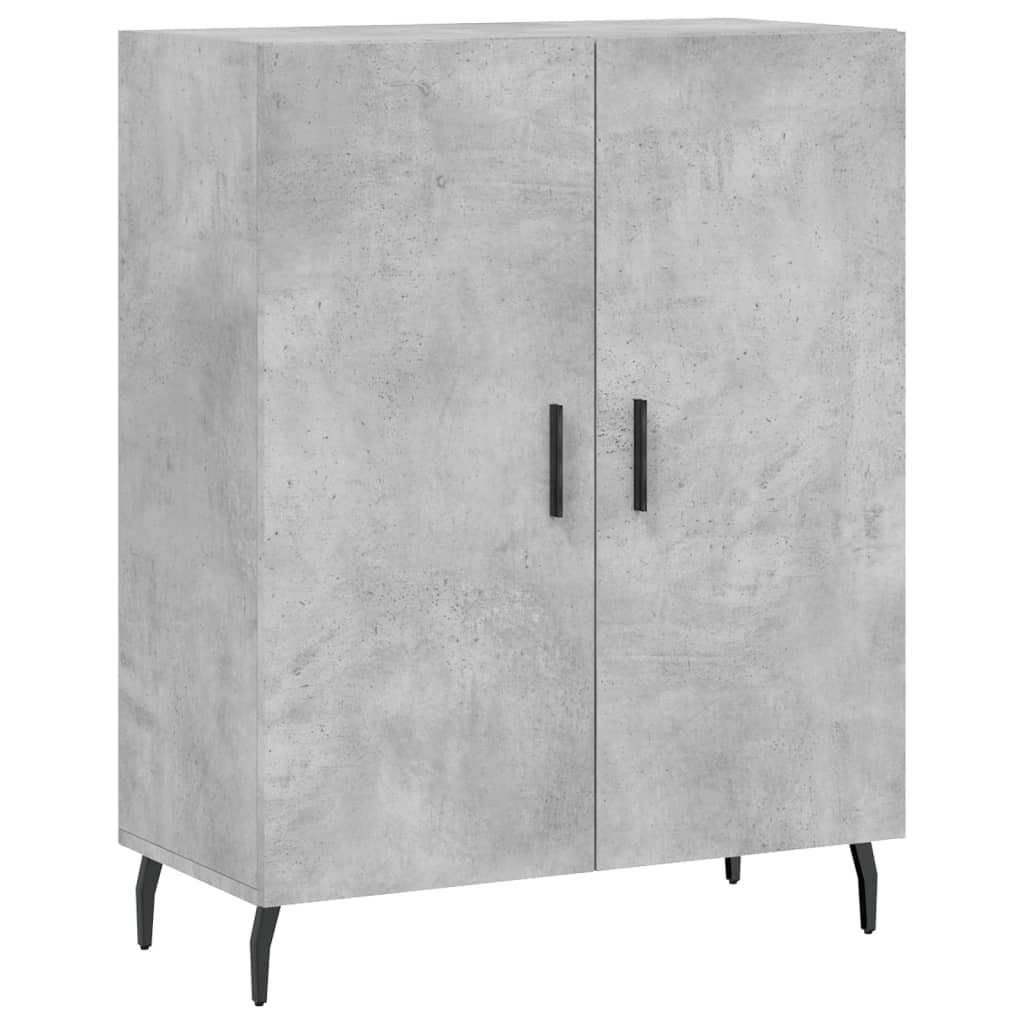 vidaXL Sideboard Concrete Grey 69.5x34x90 cm Engineered Wood