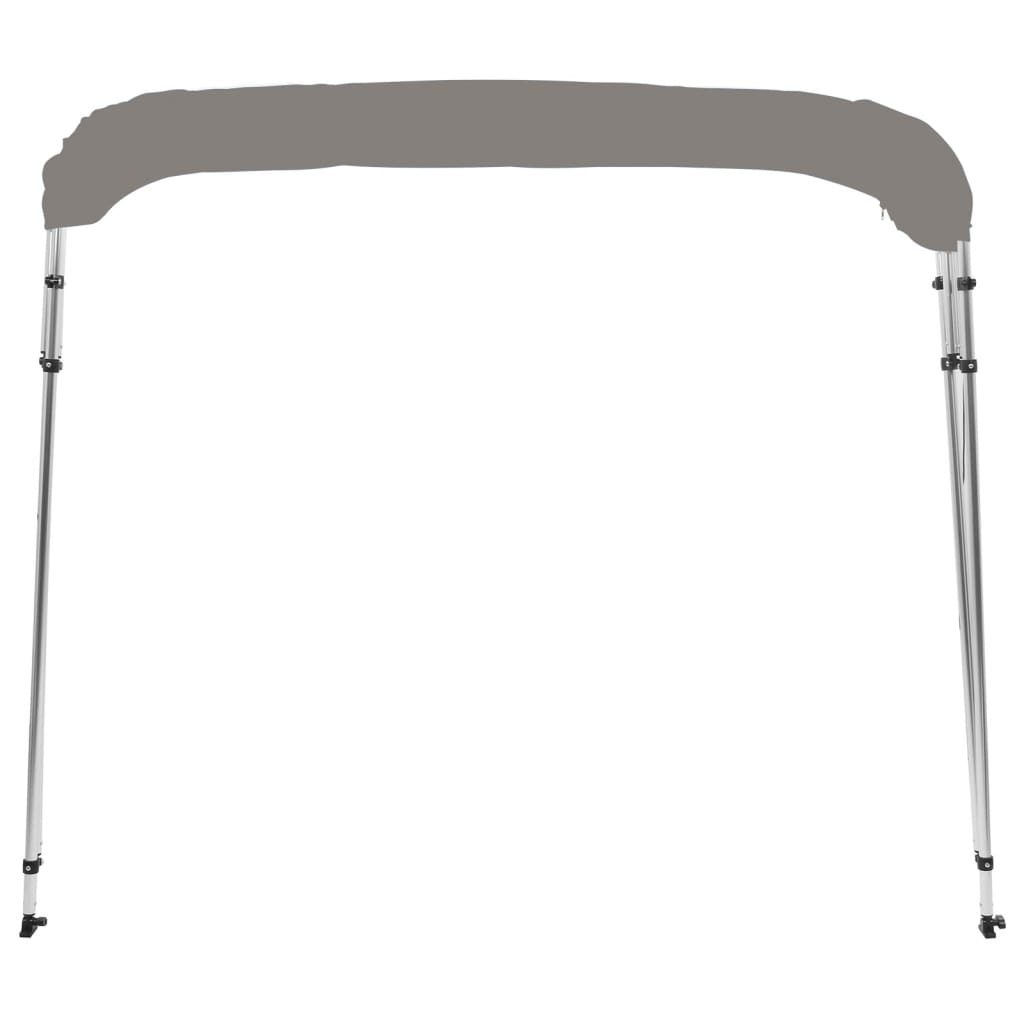 vidaXL 4-bow Bimini Top Grey 243x180x137 cm