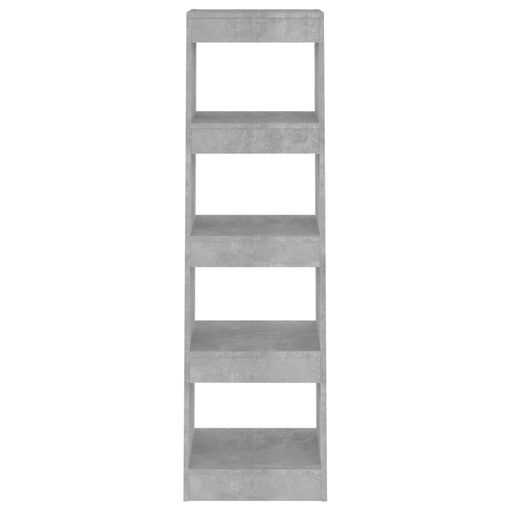 vidaXL Book Cabinet/Room Divider Concrete Grey 40x30x135 cm