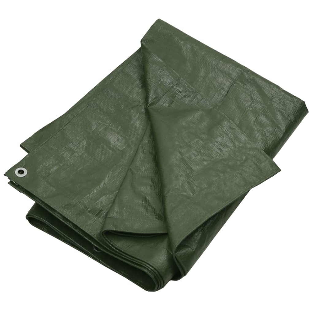 vidaXL Tarpaulin 180 g/m² 6x12 m Green HDPE