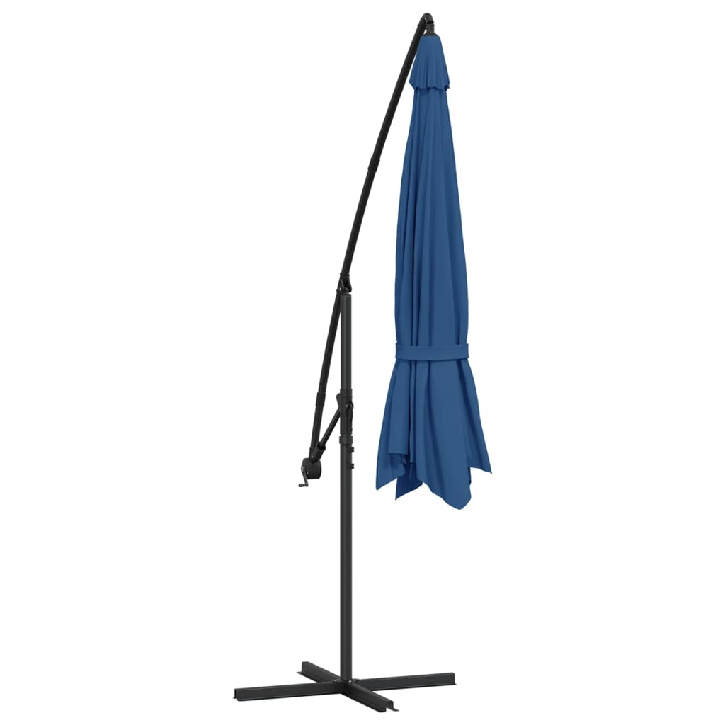 vidaXL Cantilever Garden Parasol with Aluminium Pole 350 cm Blue