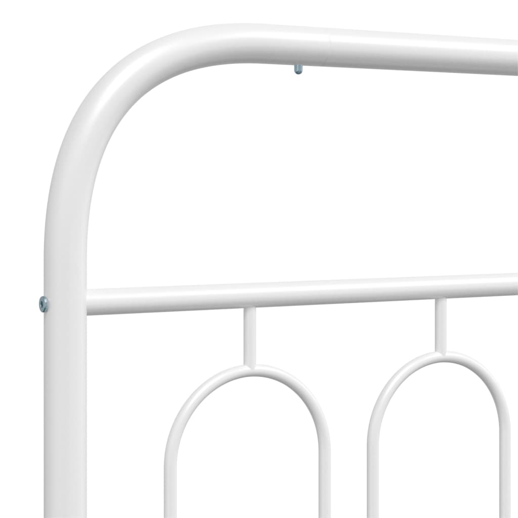 vidaXL Metal Headboard White 100 cm