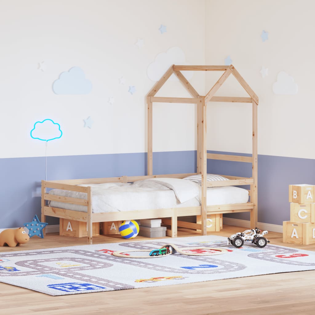 vidaXL Kids' Bed Roof 98x70x176.5 cm Solid Wood Pine