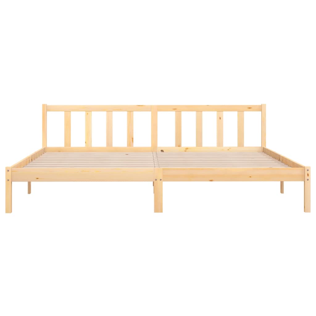 vidaXL Bed Frame without Mattress Solid Wood 200x200 cm