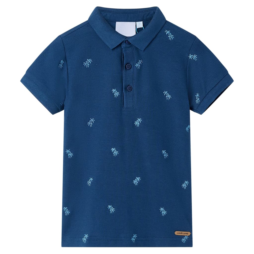 Kids' Polo Shirt Dark Blue 92