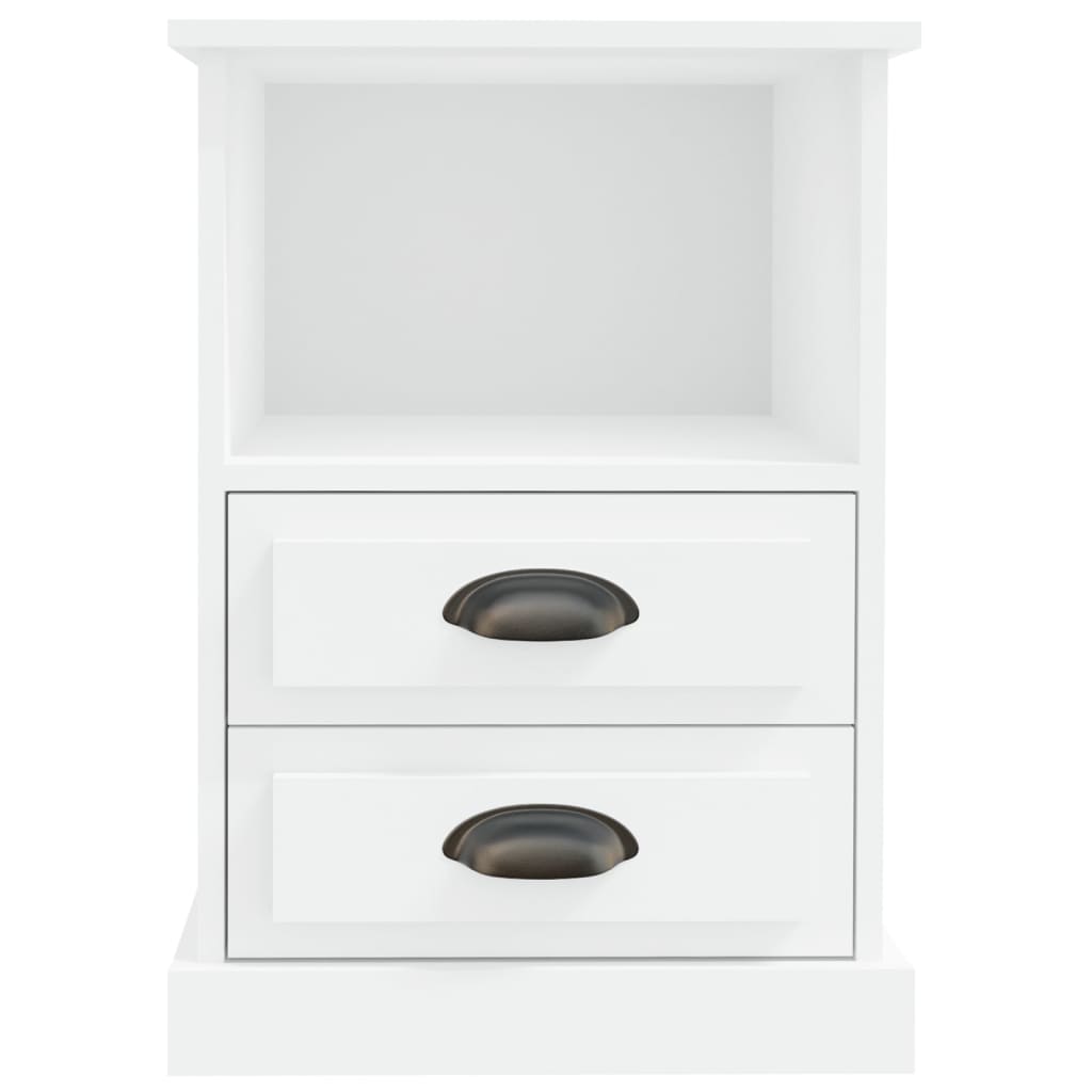 vidaXL Bedside Cabinets 2 pcs White 43x36x60 cm