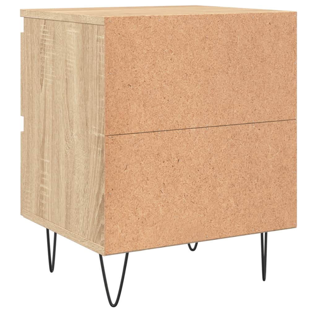 vidaXL Bedside Cabinet Sonoma Oak 40x35x50 cm Engineered Wood