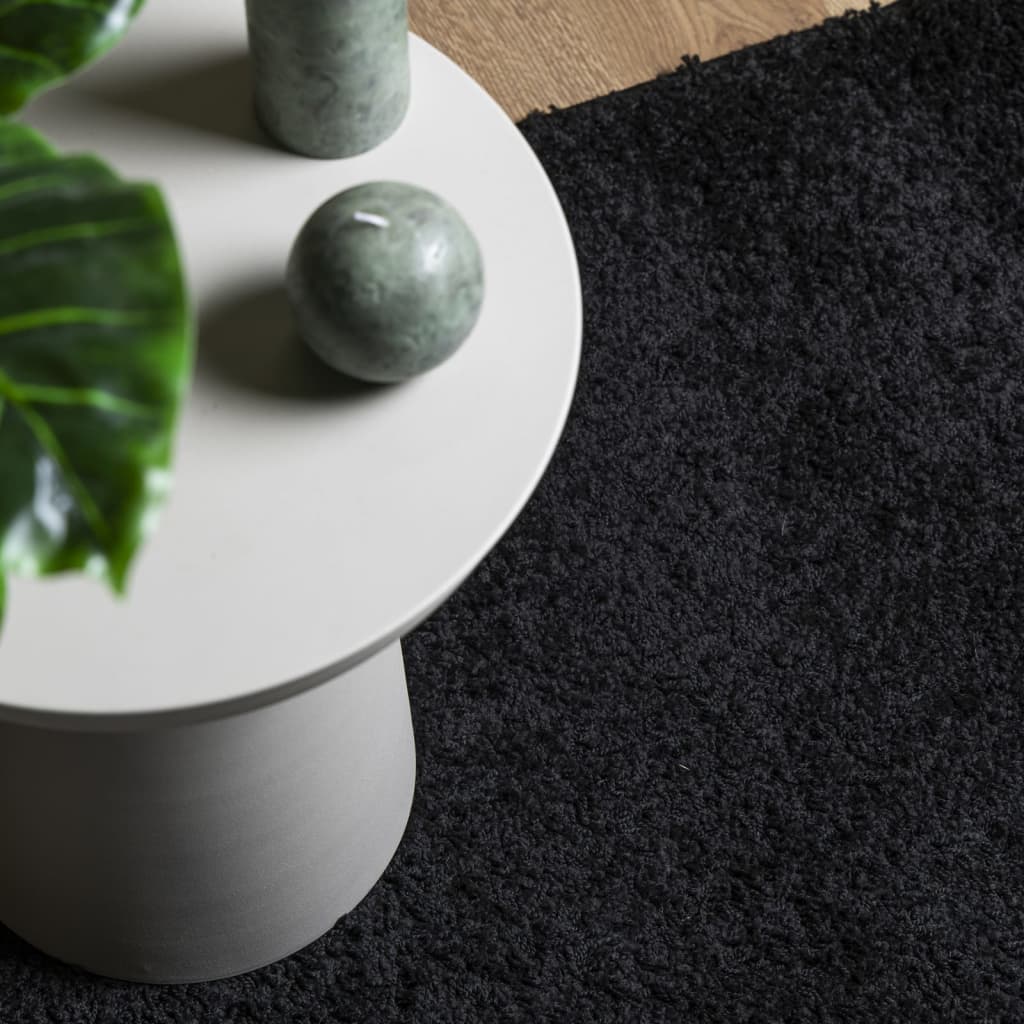 vidaXL Shaggy Rug PAMPLONA High Pile Modern Black 200x280 cm