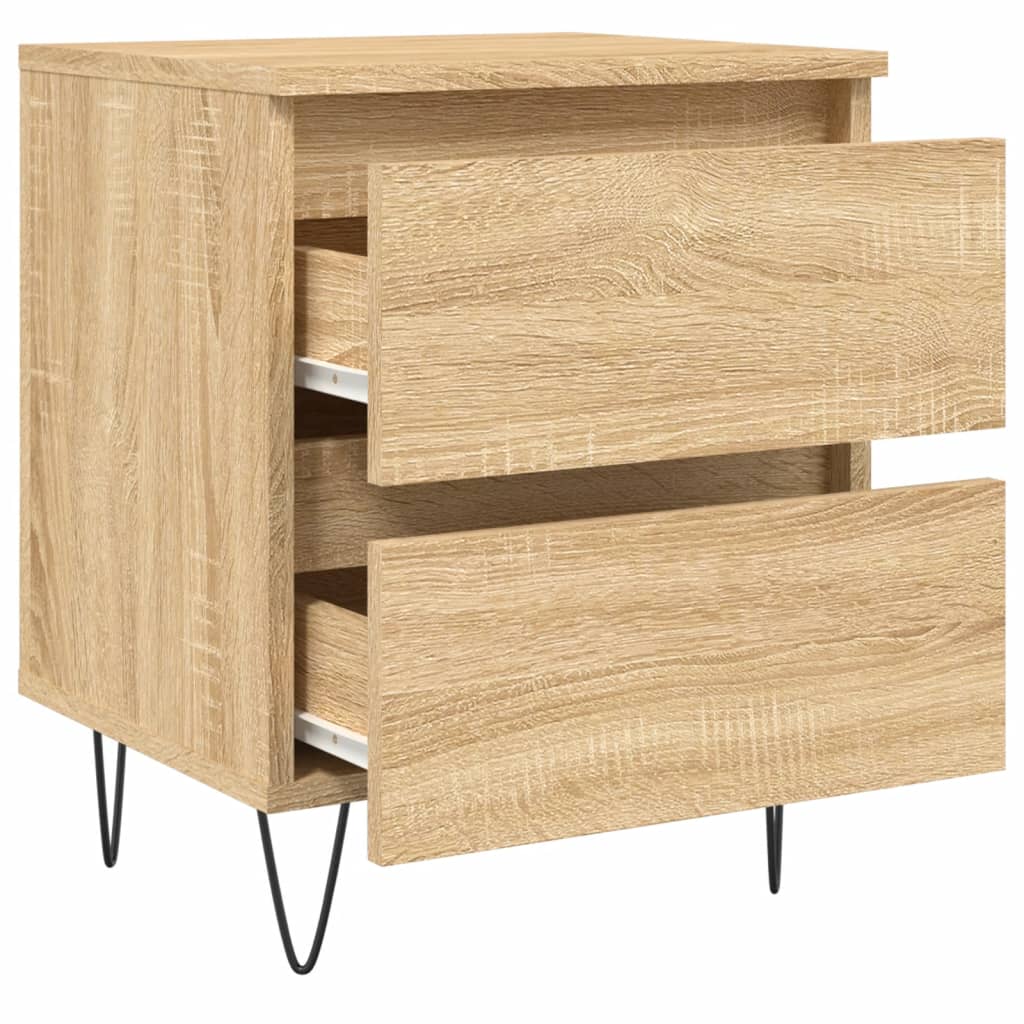 vidaXL Bedside Cabinet Sonoma Oak 40x35x50 cm Engineered Wood