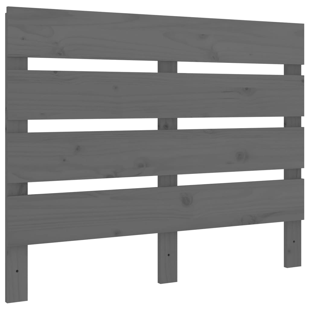 vidaXL Headboard Grey 100x3x80 cm Solid Wood Pine