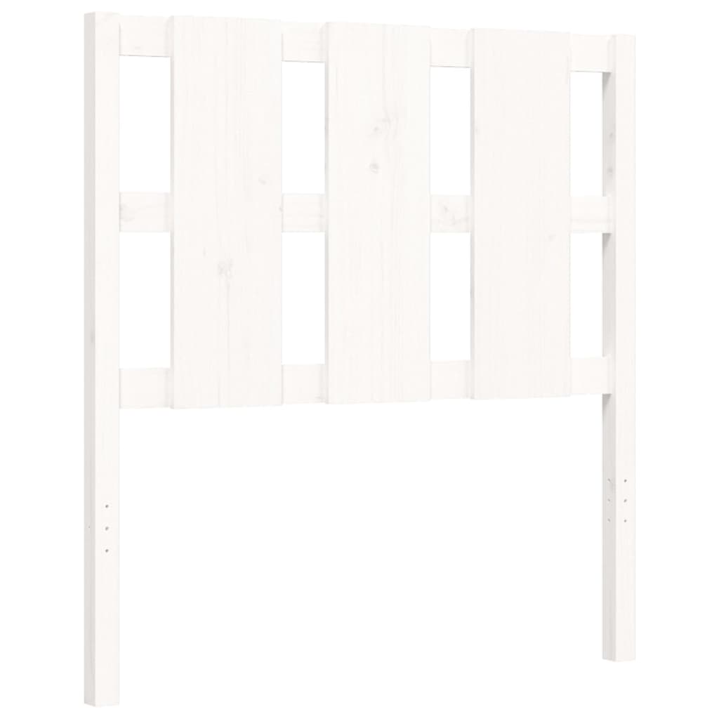 vidaXL Bed Frame without Mattress White 90x200 cm Solid Wood