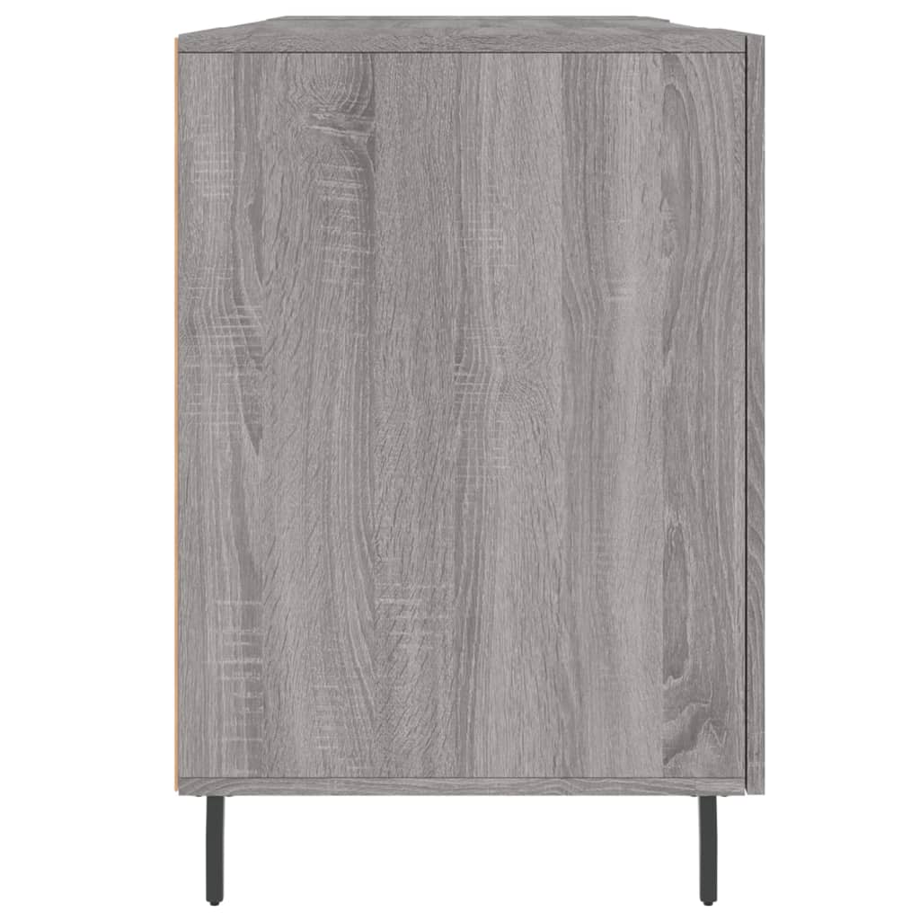 vidaXL Desk Grey Sonoma 140x50x75 cm Engineered Wood