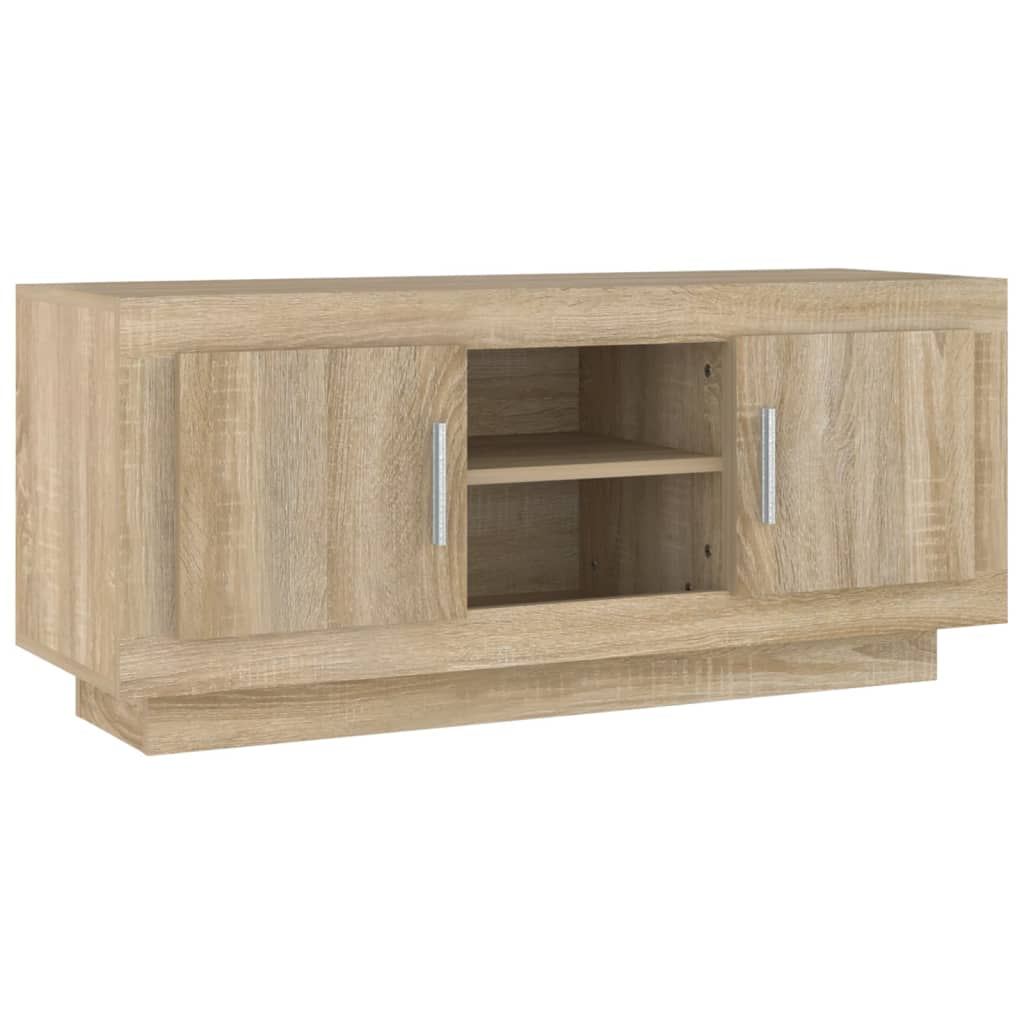 vidaXL TV Cabinet Sonoma Oak 102x35x45 cm Engineered Wood