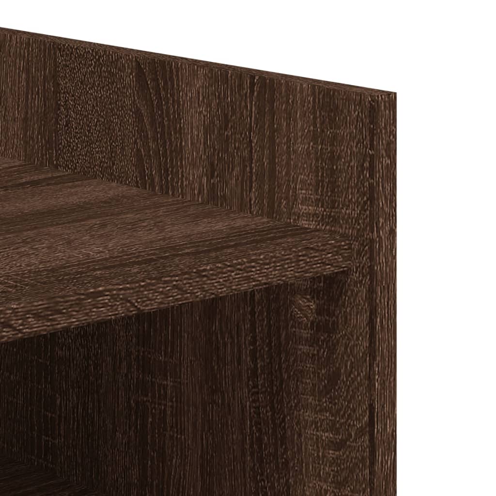 vidaXL Shoe Cabinet Brown Oak 52x37.5x100 cm Engineered Wood