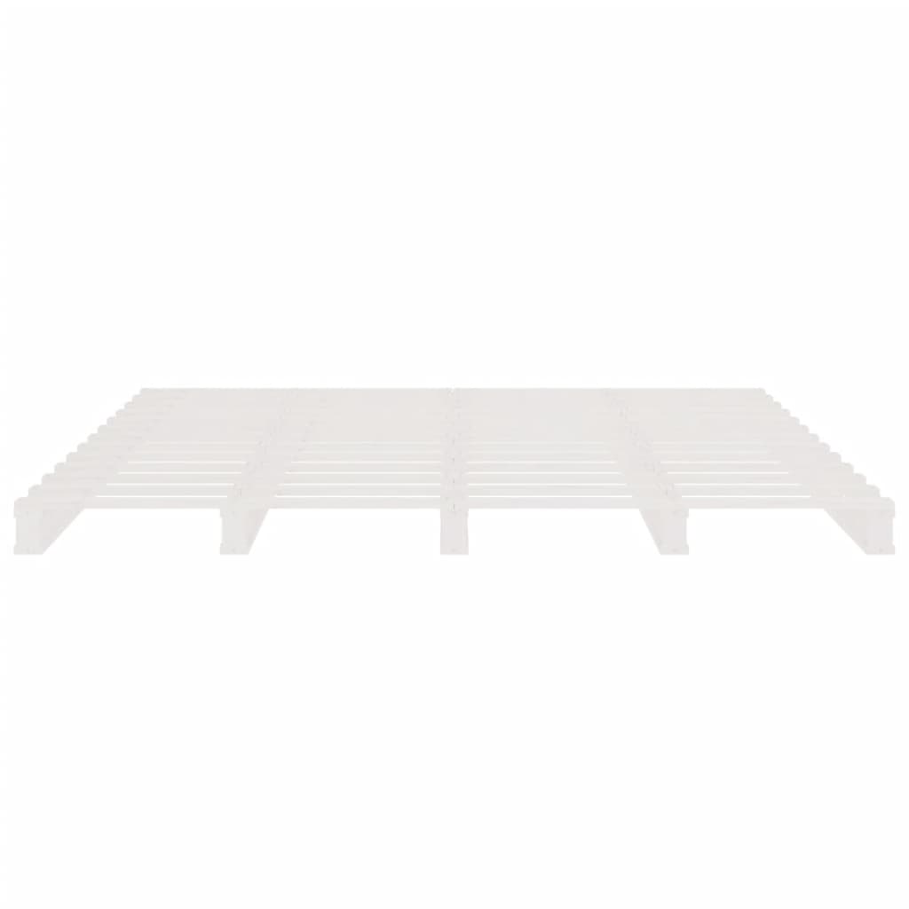 vidaXL Pallet Bed without Mattress White 140x190 cm Solid Wood