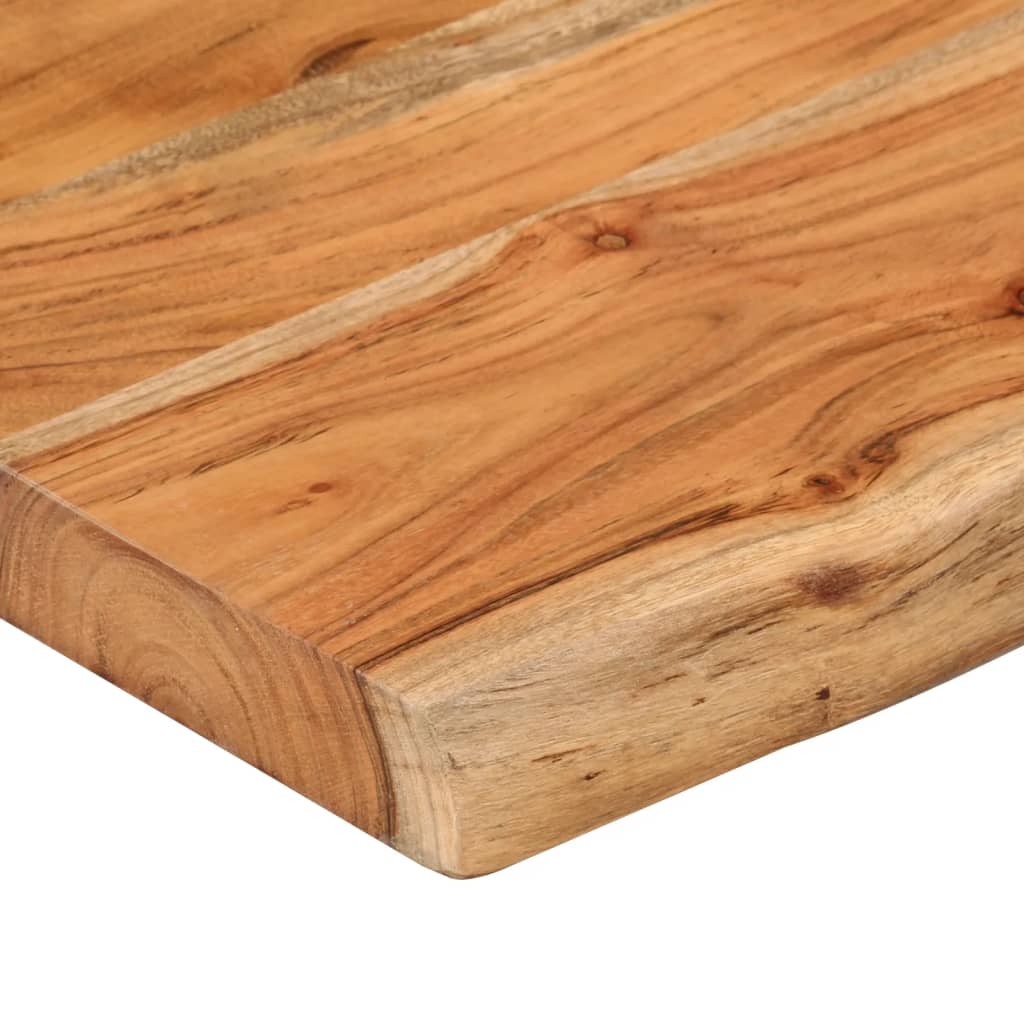 vidaXL Table Top 120x40x2.5 cm Rectangular Solid Wood Acacia Live Edge