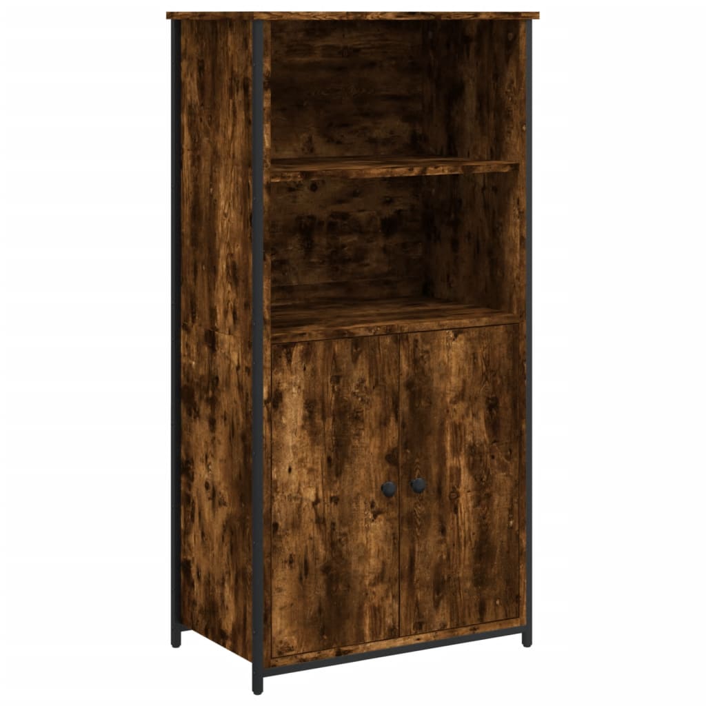 vidaXL Highboard Smoked Oak 62x36x121.5 cm Engineered Wood