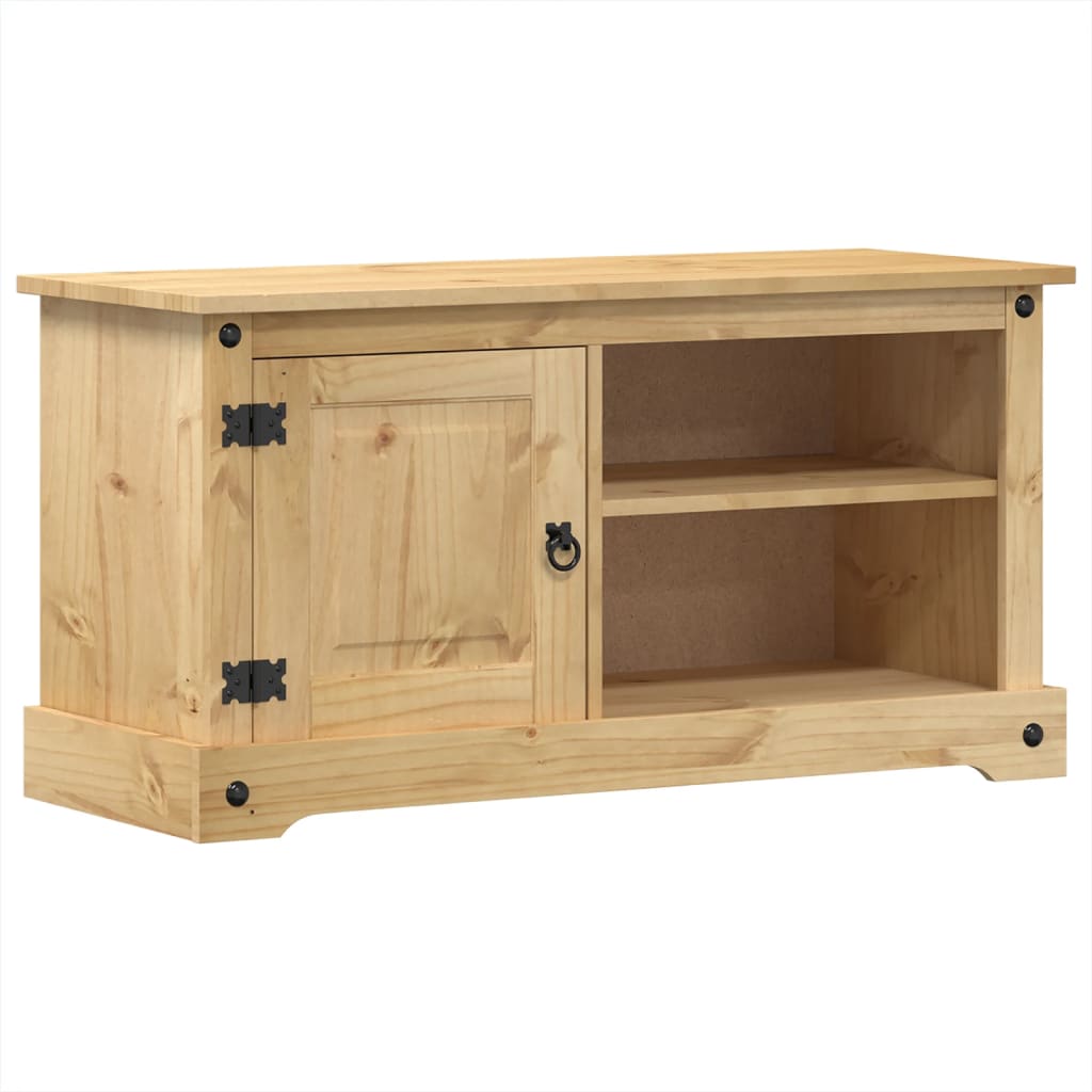 vidaXL TV Cabinet Corona 100x37x52 cm Solid Wood Pine