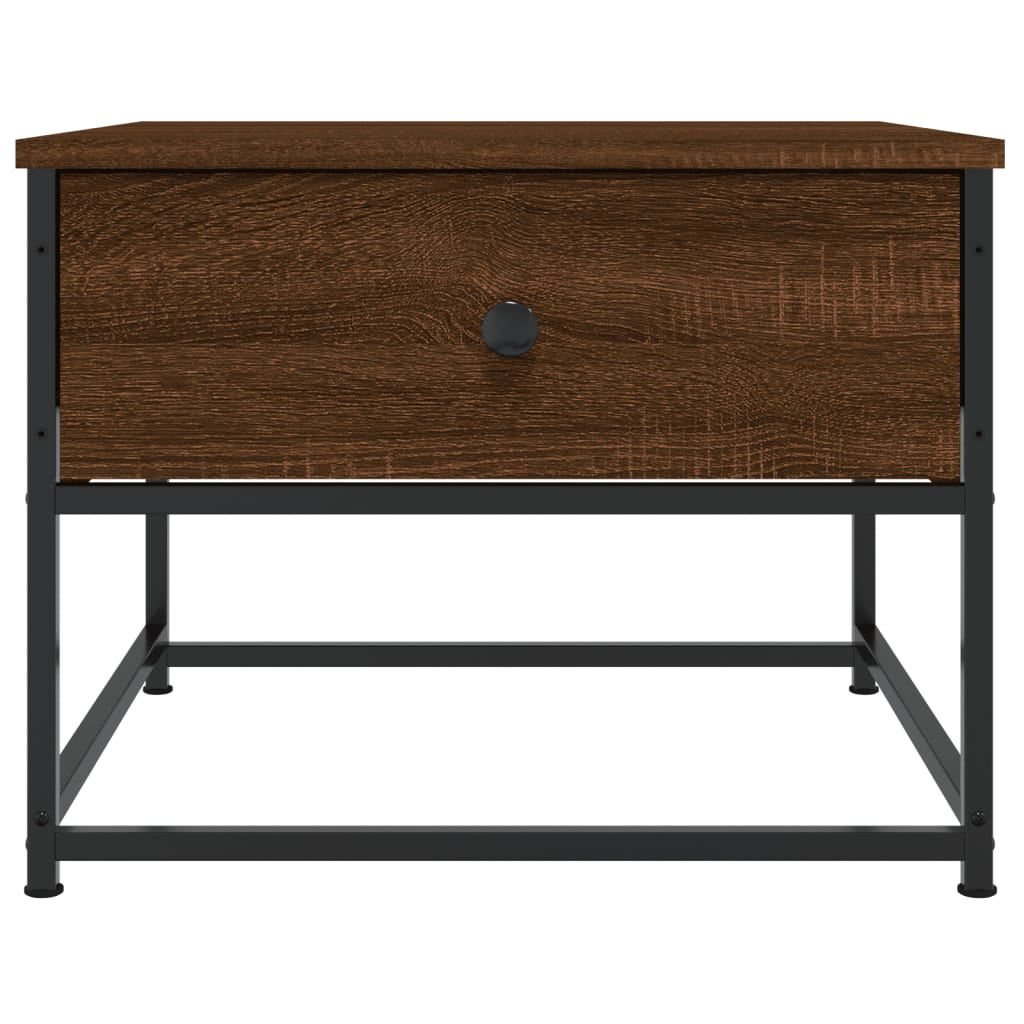 vidaXL Coffee Table Brown Oak 51x51x40 cm Engineered Wood