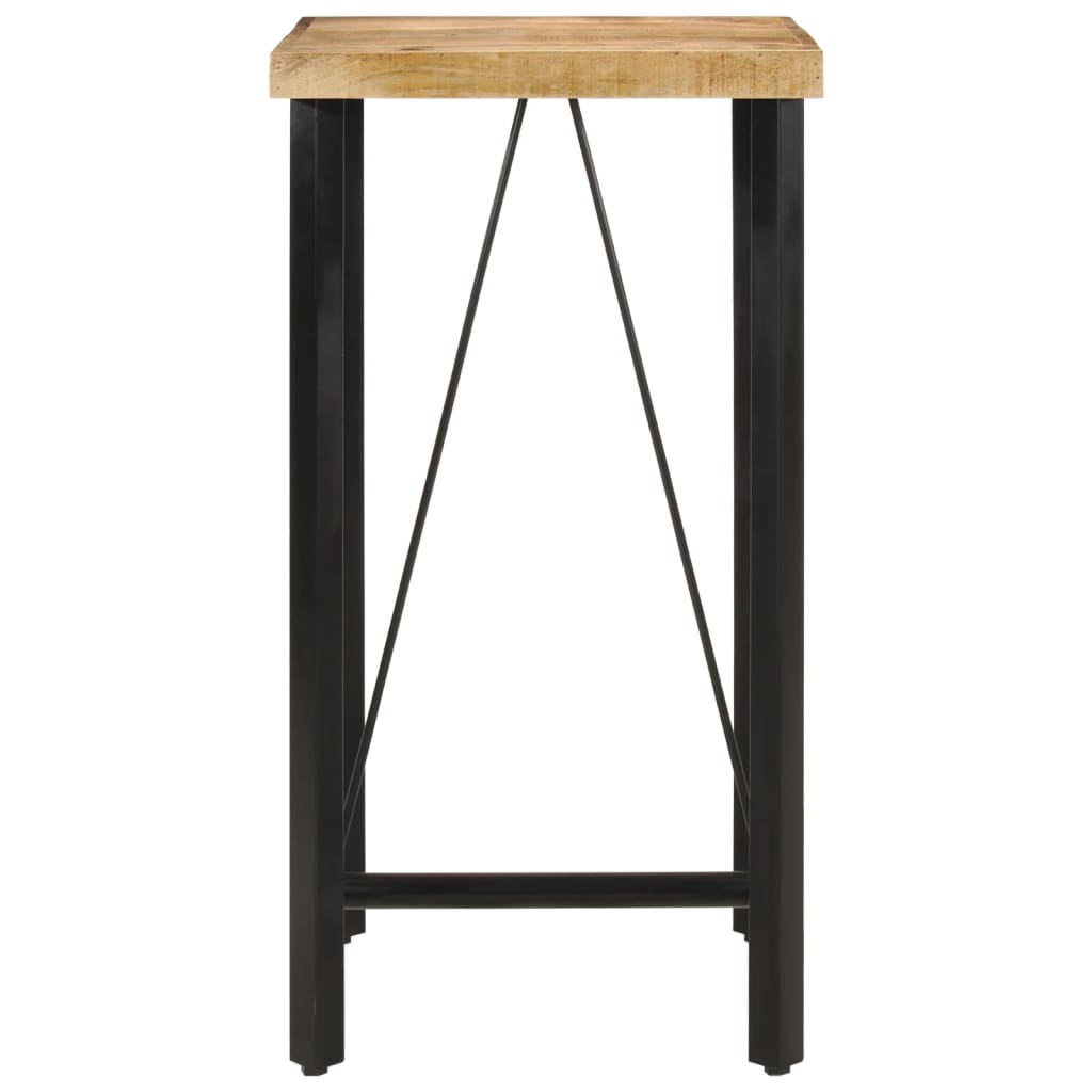 vidaXL Bar Table 55x55x107 cm Solid Wood Mango and Iron