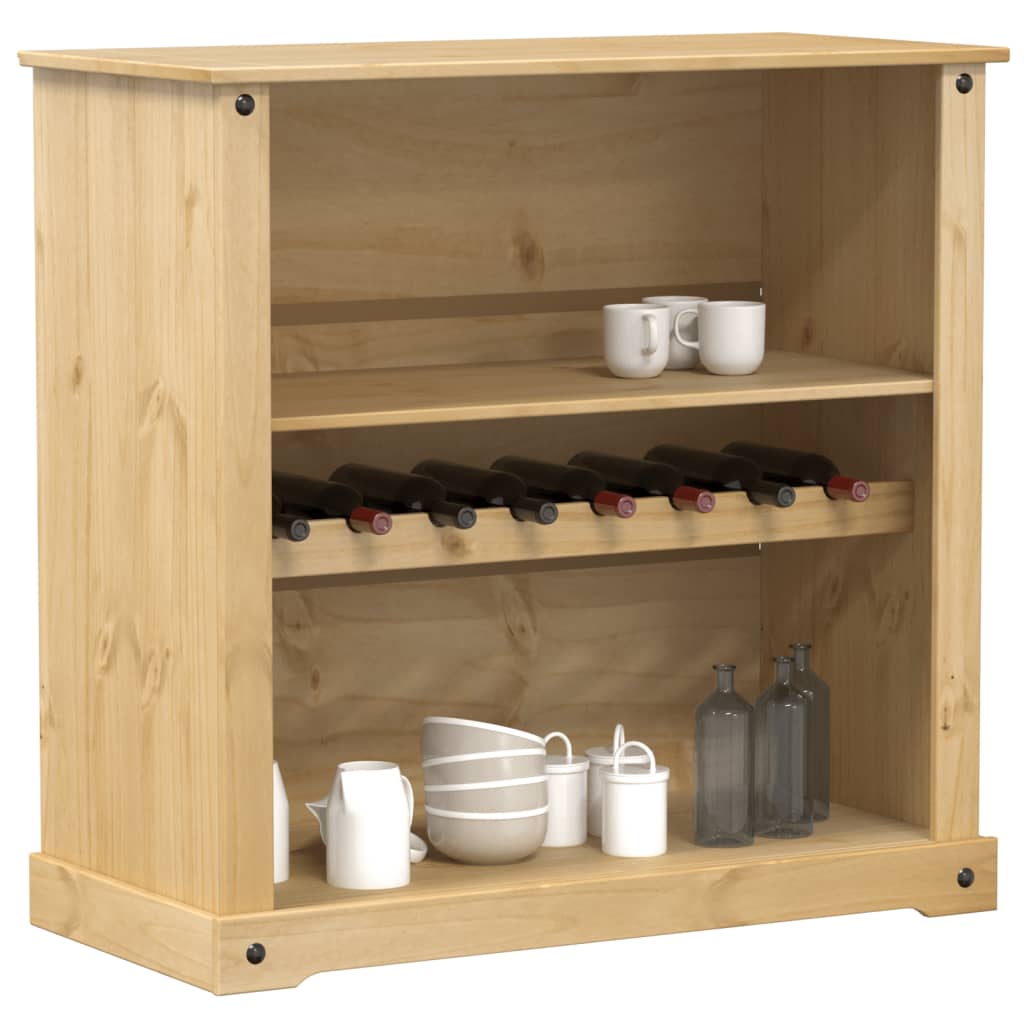 vidaXL Wine Cabinet Corona 107.5x51x105.5 cm Solid Wood Pine