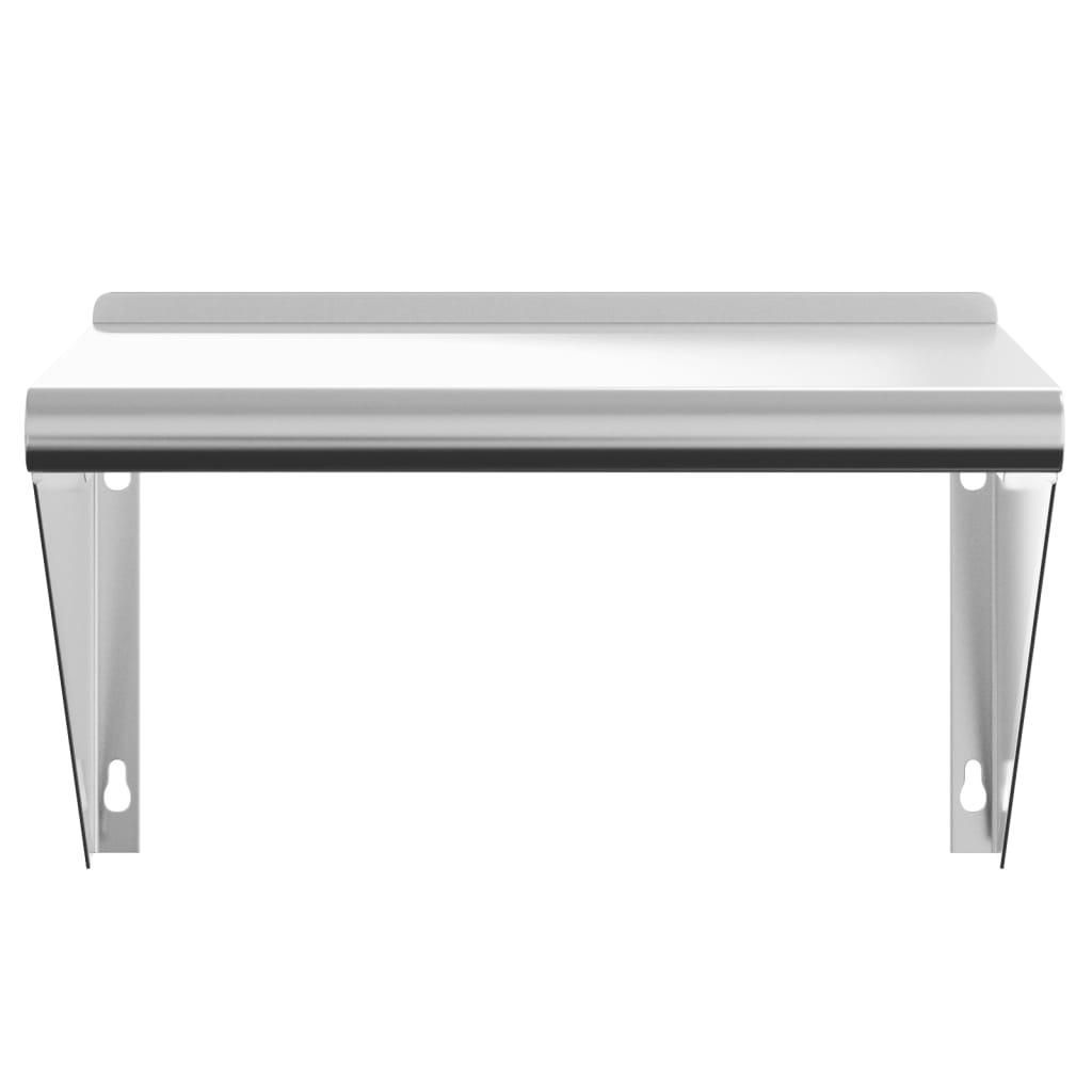 vidaXL Wall Shelf 50x30x31 cm Silver Stainless Steel