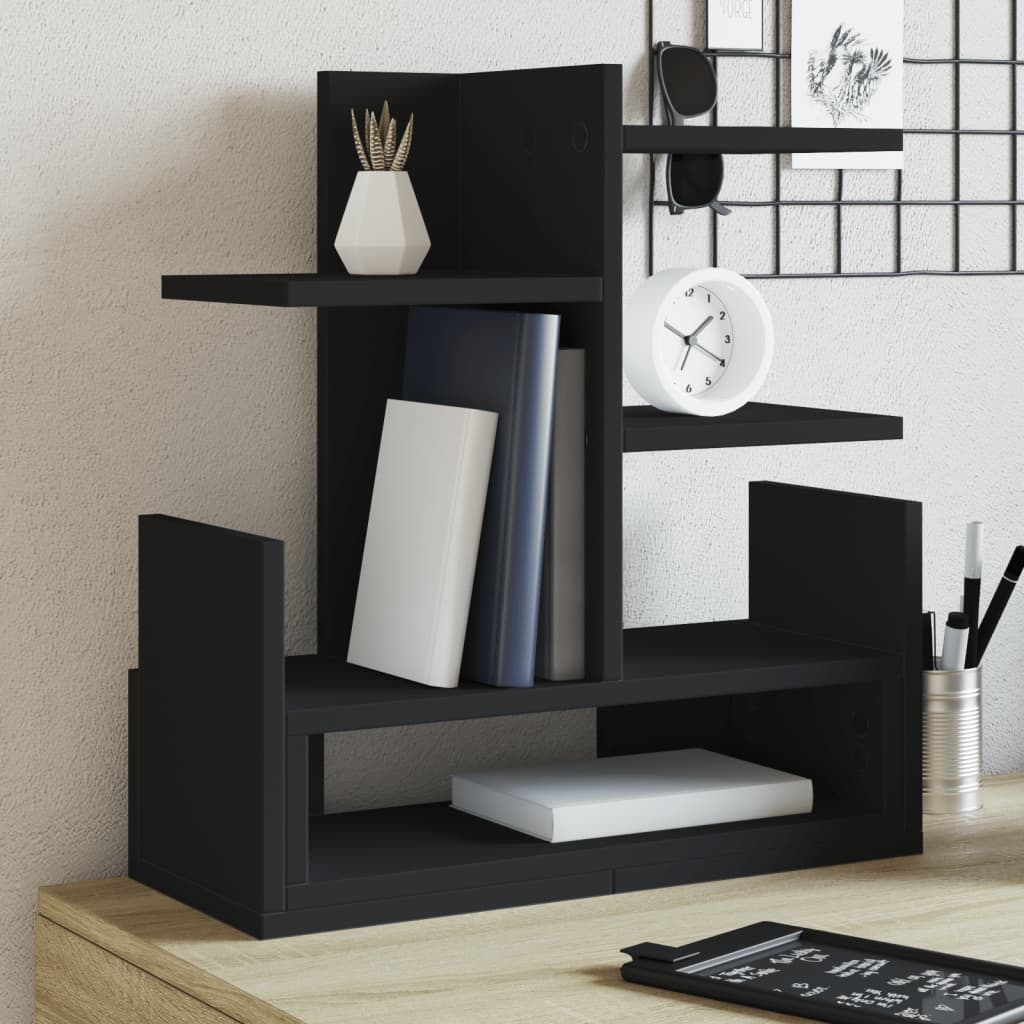 vidaXL Desk Organiser Black 49x20x52.5 cm Engineered wood