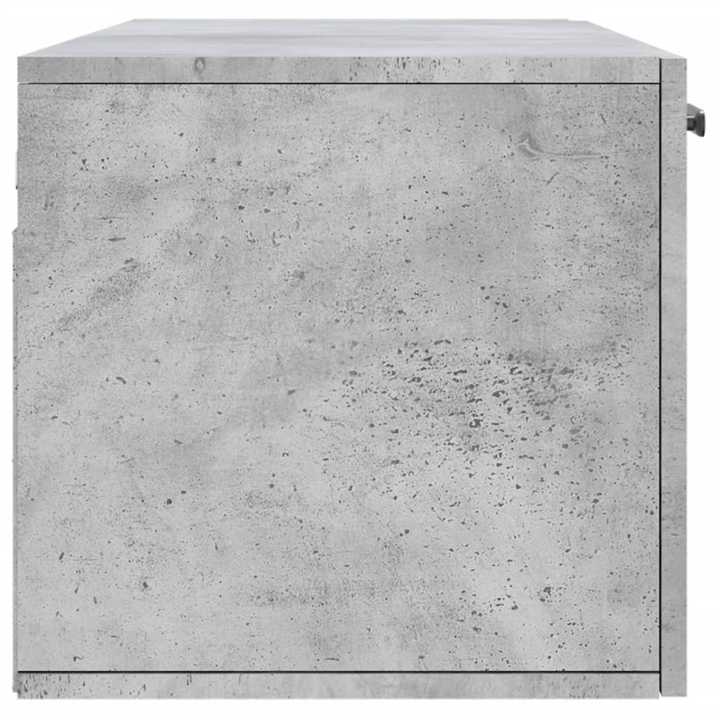 vidaXL Wall Cabinet Concrete Grey 100x36.5x35 cm Engineered Wood