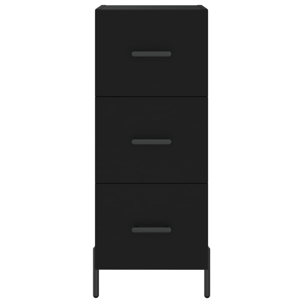 vidaXL Highboard Black 34.5x34x180 cm Engineered Wood