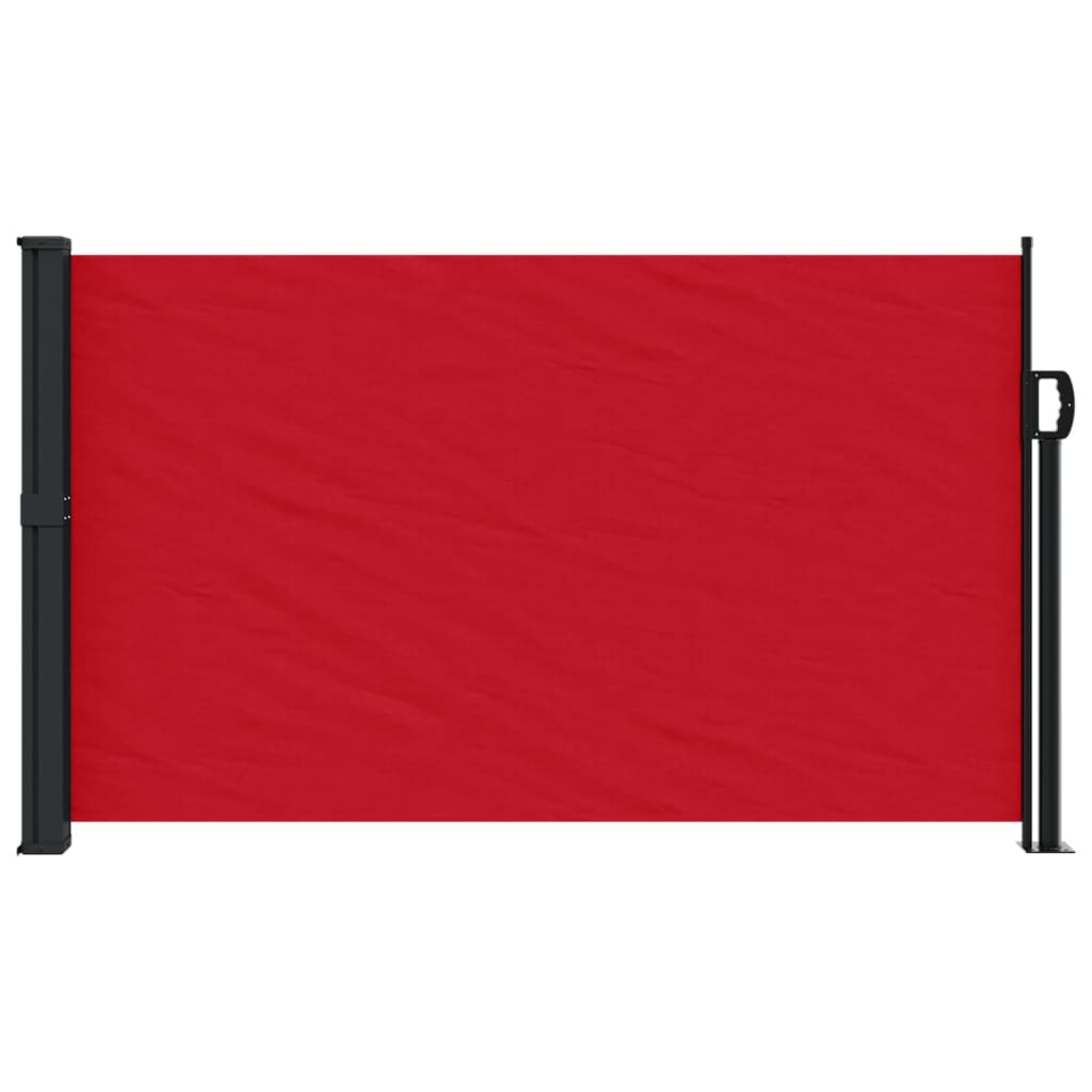 vidaXL Retractable Side Awning Red 120x600 cm