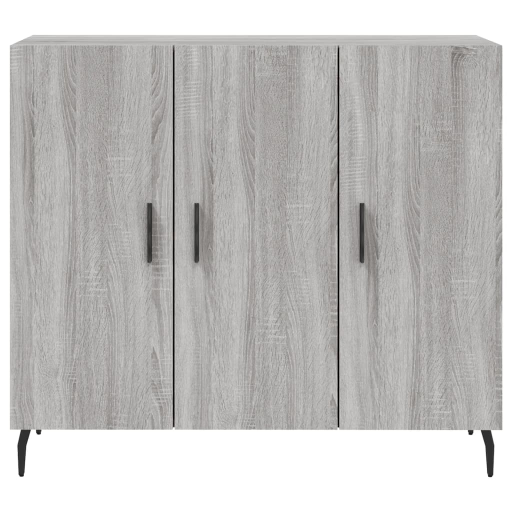 vidaXL Sideboard Grey Sonoma 90x34x80 cm Engineered Wood