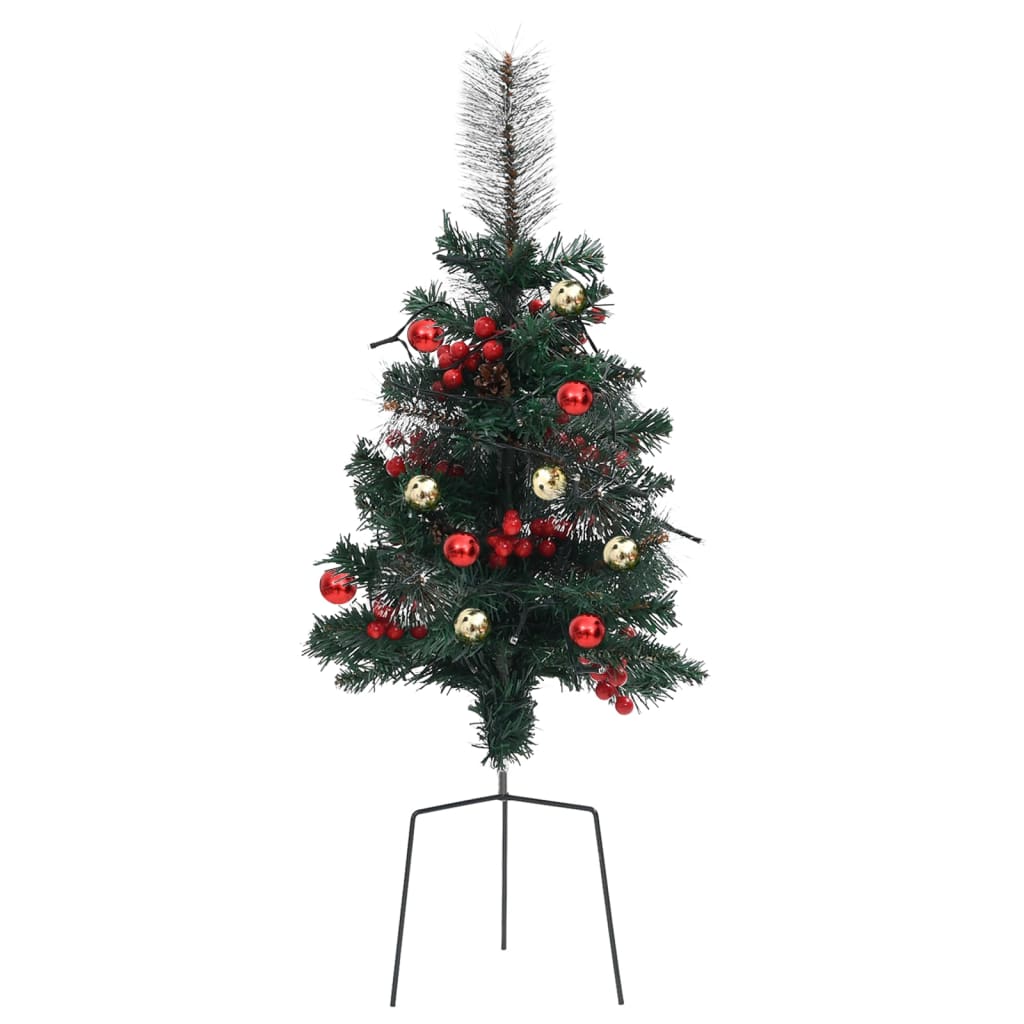 vidaXL Artificial Pathway Pre-lit Christmas Tree 2 pcs 76 cm PVC