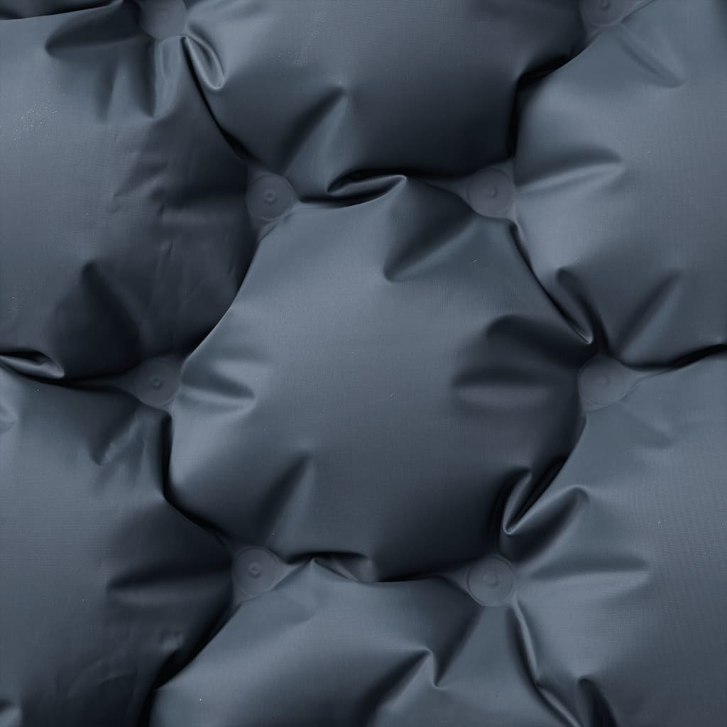 vidaXL Self Inflating Camping Mattress with Pillows 2-Person Grey