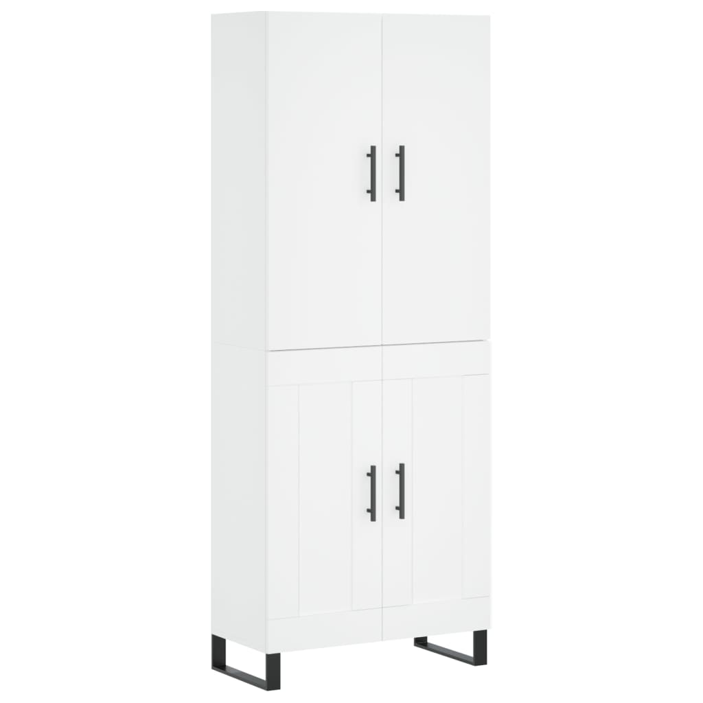 vidaXL Highboard White 69.5x34x180 cm Engineered Wood