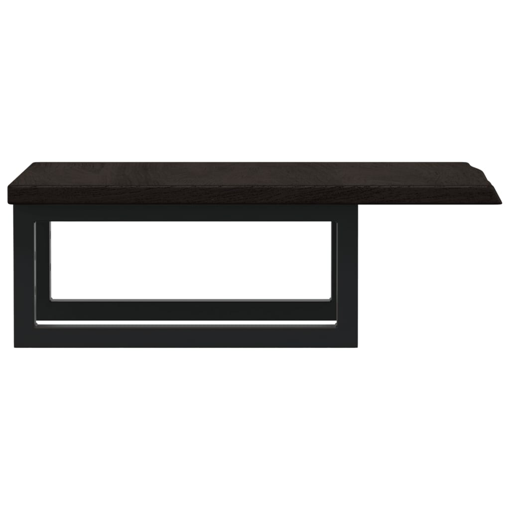 vidaXL Basin Shelf Wall Mounted Steel and Solid Wood Oak