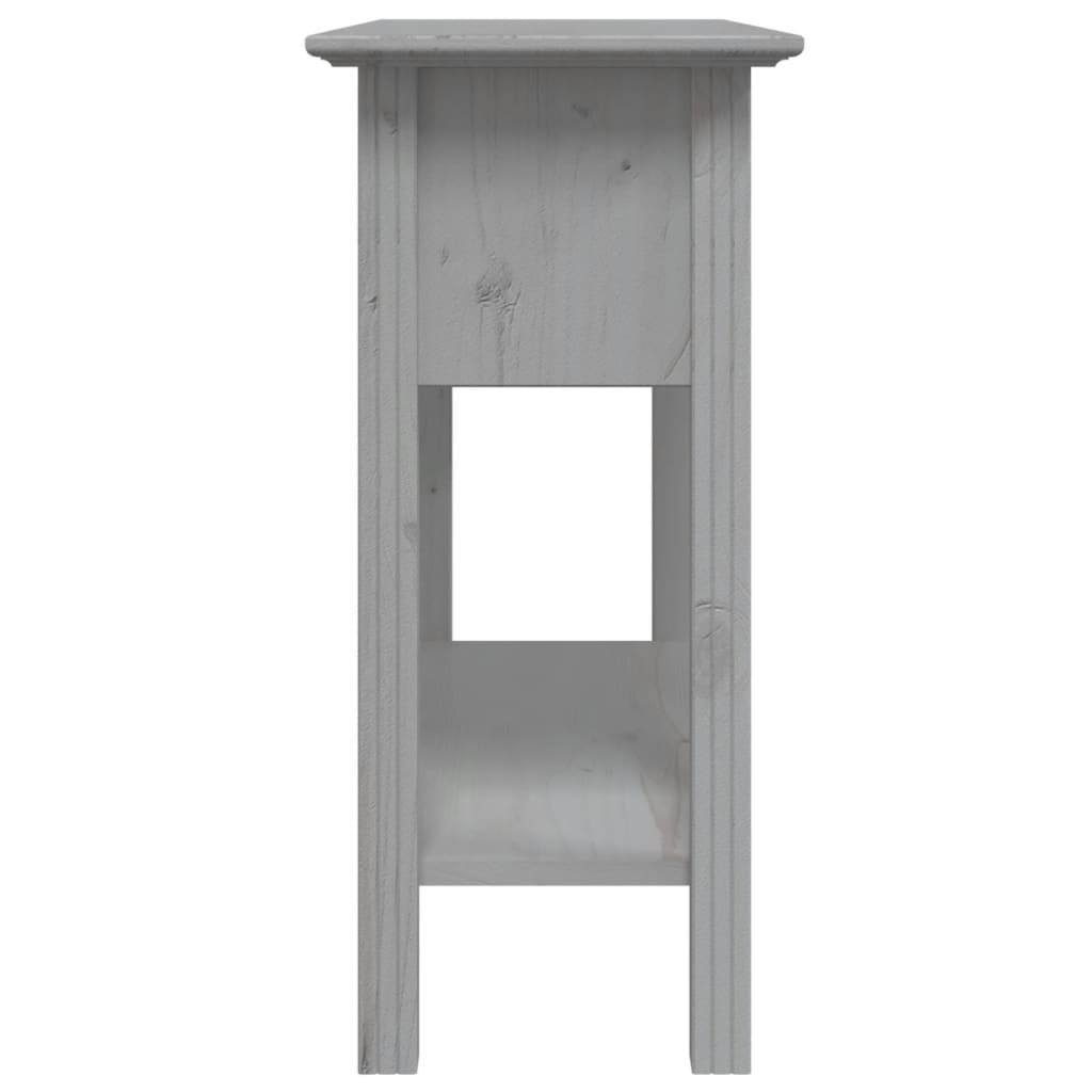 vidaXL Console Table BODO Grey 90x34.5x73 cm Solid Wood Pine