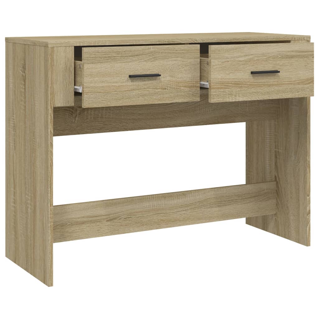 vidaXL Console Table Sonoma Oak 100x39x75 cm Engineered Wood