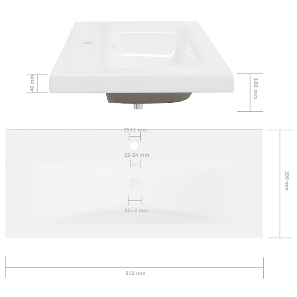 vidaXL Bathroom Furniture Set Black Engineered Wood