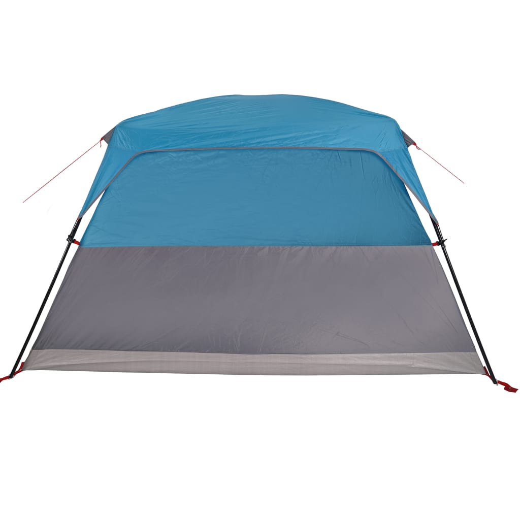 vidaXL Camping Tent Cabin 4-Person Blue Waterproof