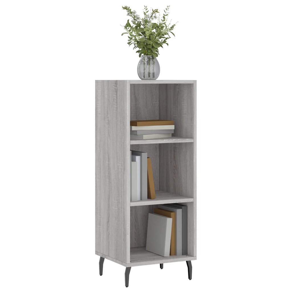 vidaXL Sideboard Grey Sonoma 34.5x32.5x90 cm Engineered Wood